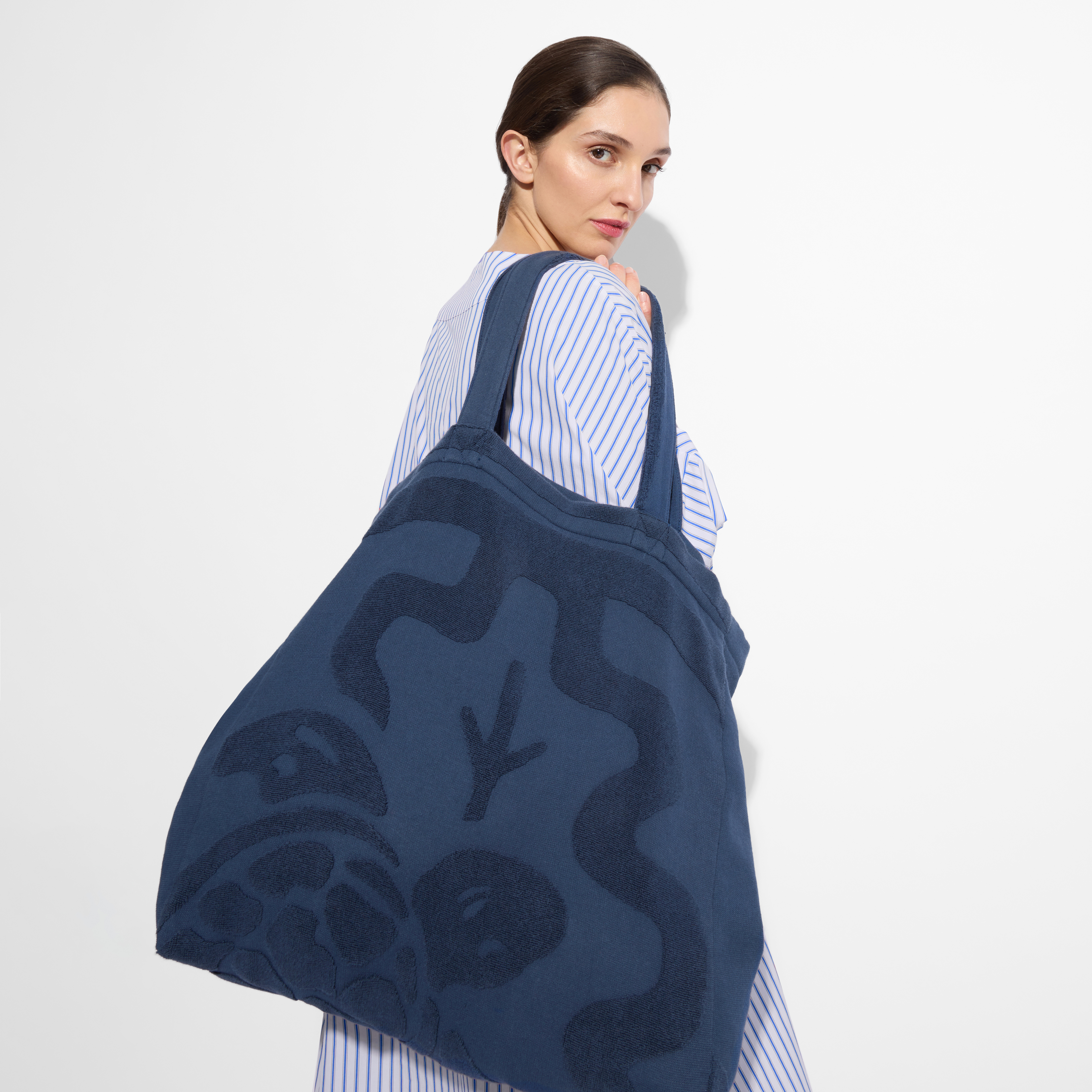 Caftan en Coton Femme Unie - Vilebrequin x Ines de la Fressange