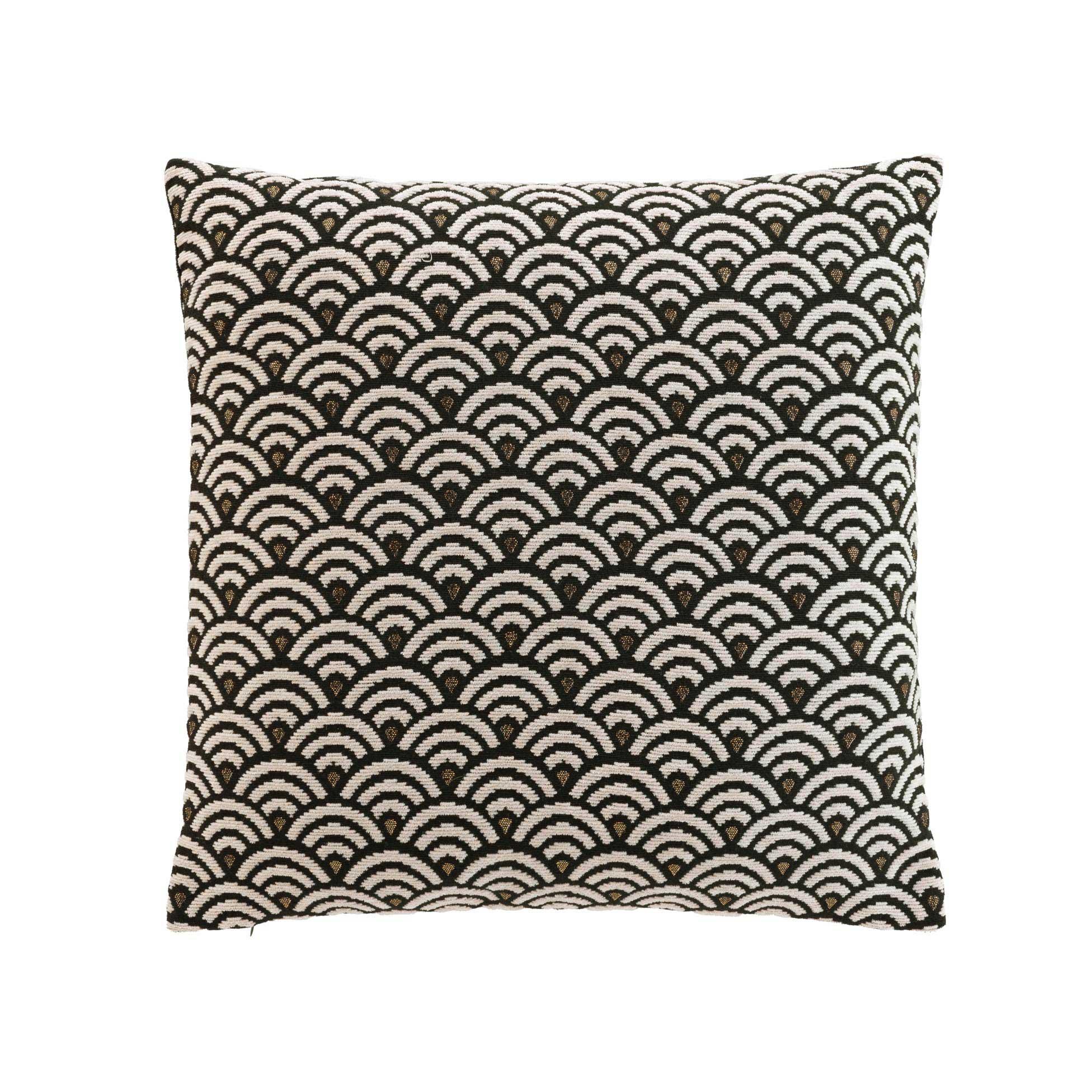 COUSSIN DEHOUSSABLE 45X45CM METALLISE MINELLA NOIR