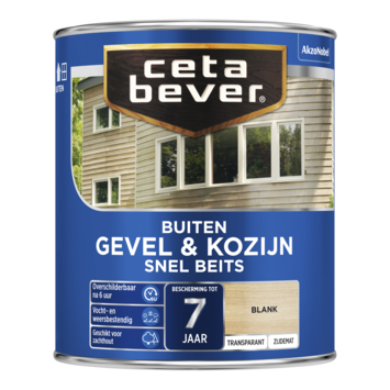CetaBever Snelbeits Gevel & Kozijn zijdemat transparant blank 750 ml