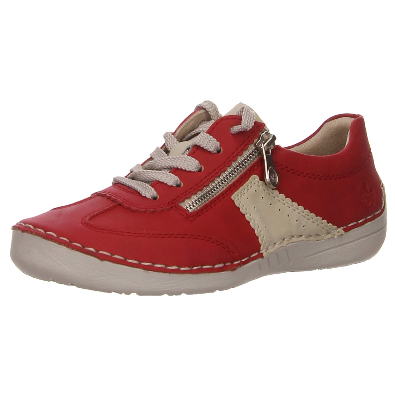 Rieker Schnürhalbschuh rot rot