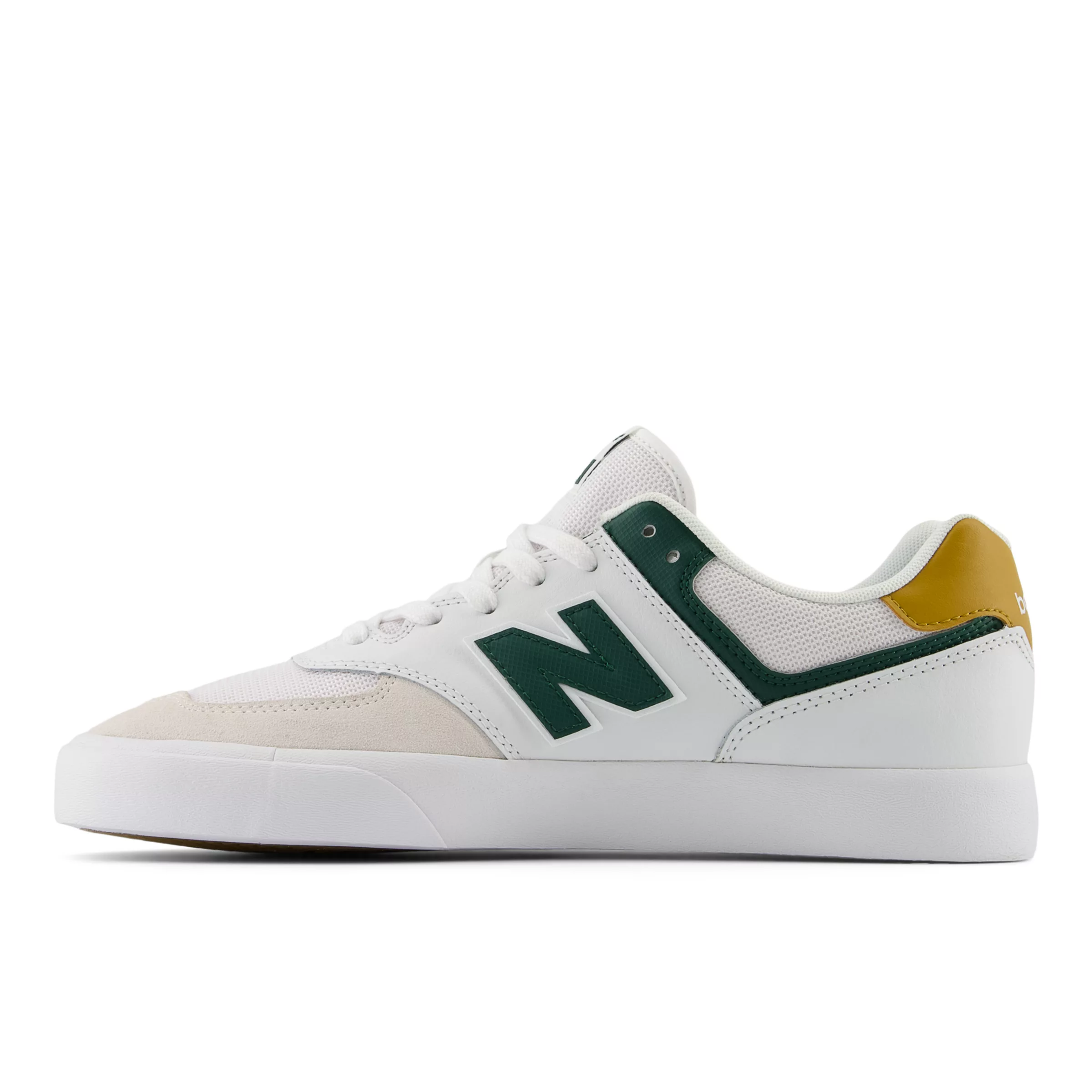 NB Numeric 574 Vulc White with Nightwatch Green