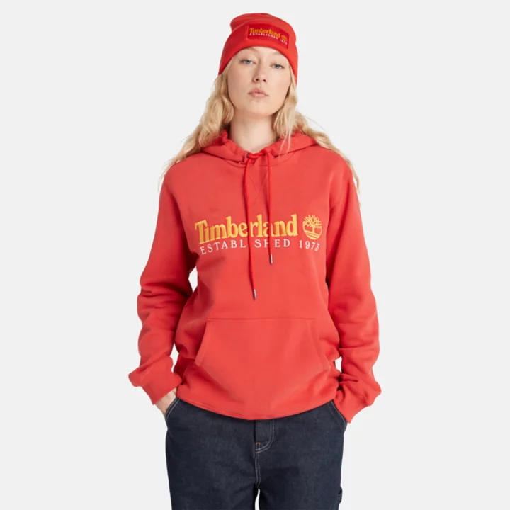 Moletom com capuz Timberland 50º Aniversário na cor vermelha
