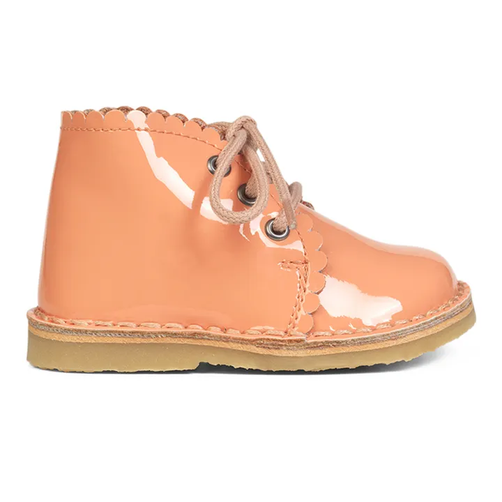 Petit Nord Boots Lacets Scallop | Abricot