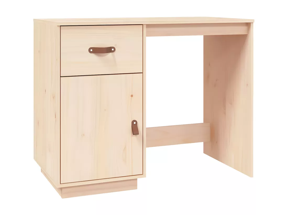 Bureau 95x50x75 cm Bois massif de pin