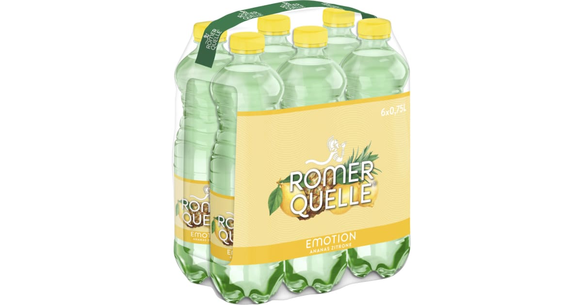 Römerquelle Emotion Fresh Zitrone-Ananas Tray 6x 0,75 Liter (Einweg)