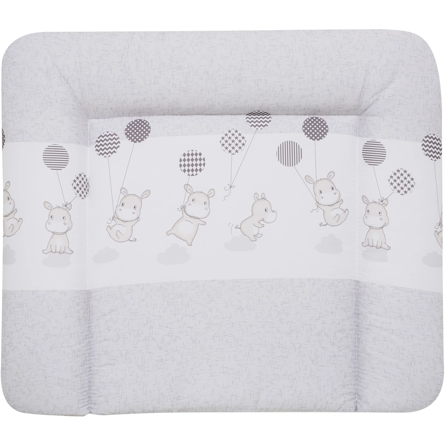 Alvi Wickelauflage Molly Folie Hippo silber 85 x 75 cm