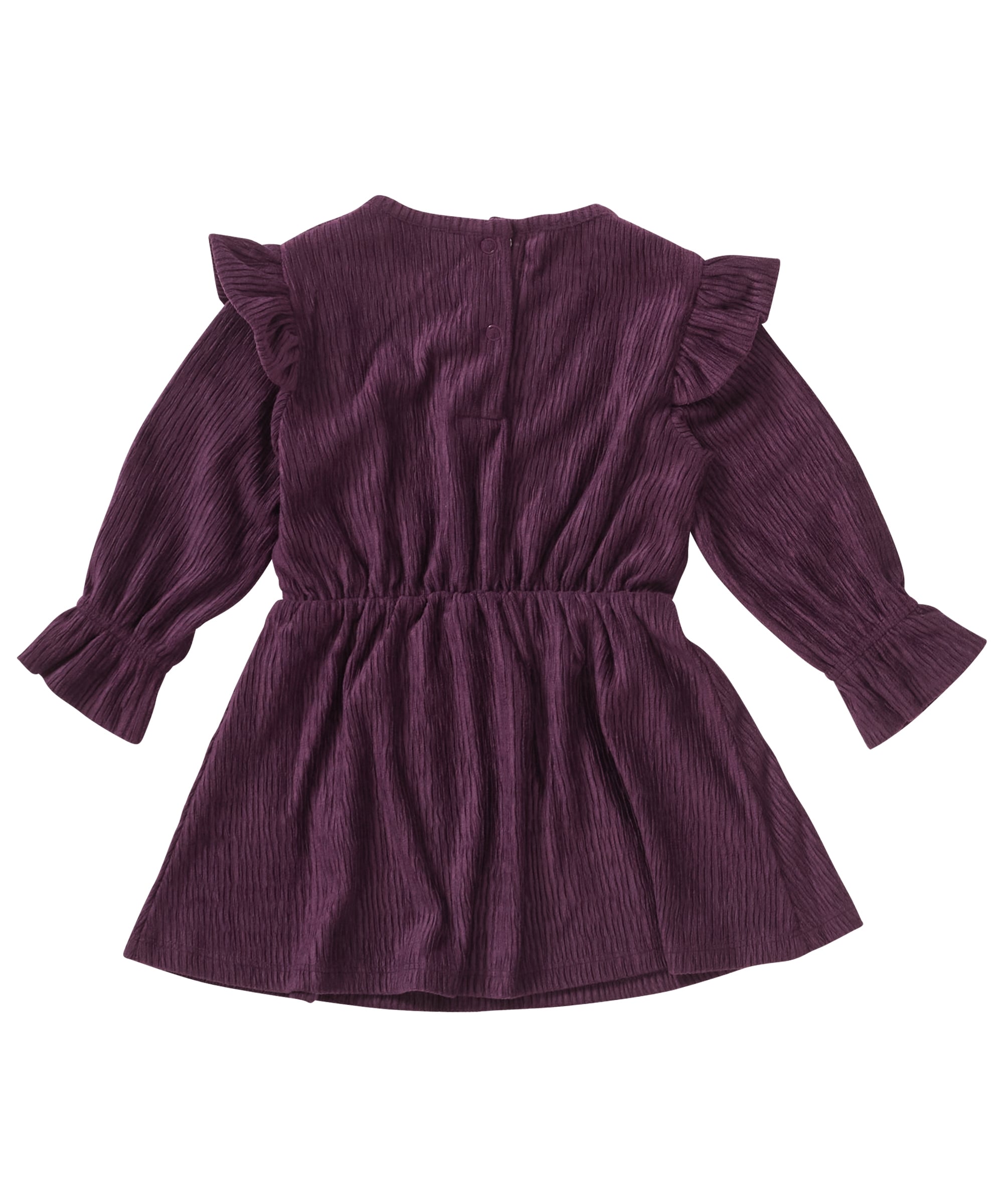 velvet jurk met ruches