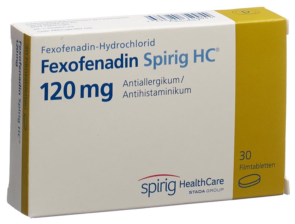 FEXOFENADINE Spirig HC 120 mg<br>30 Stück, Blister, Filmtablette