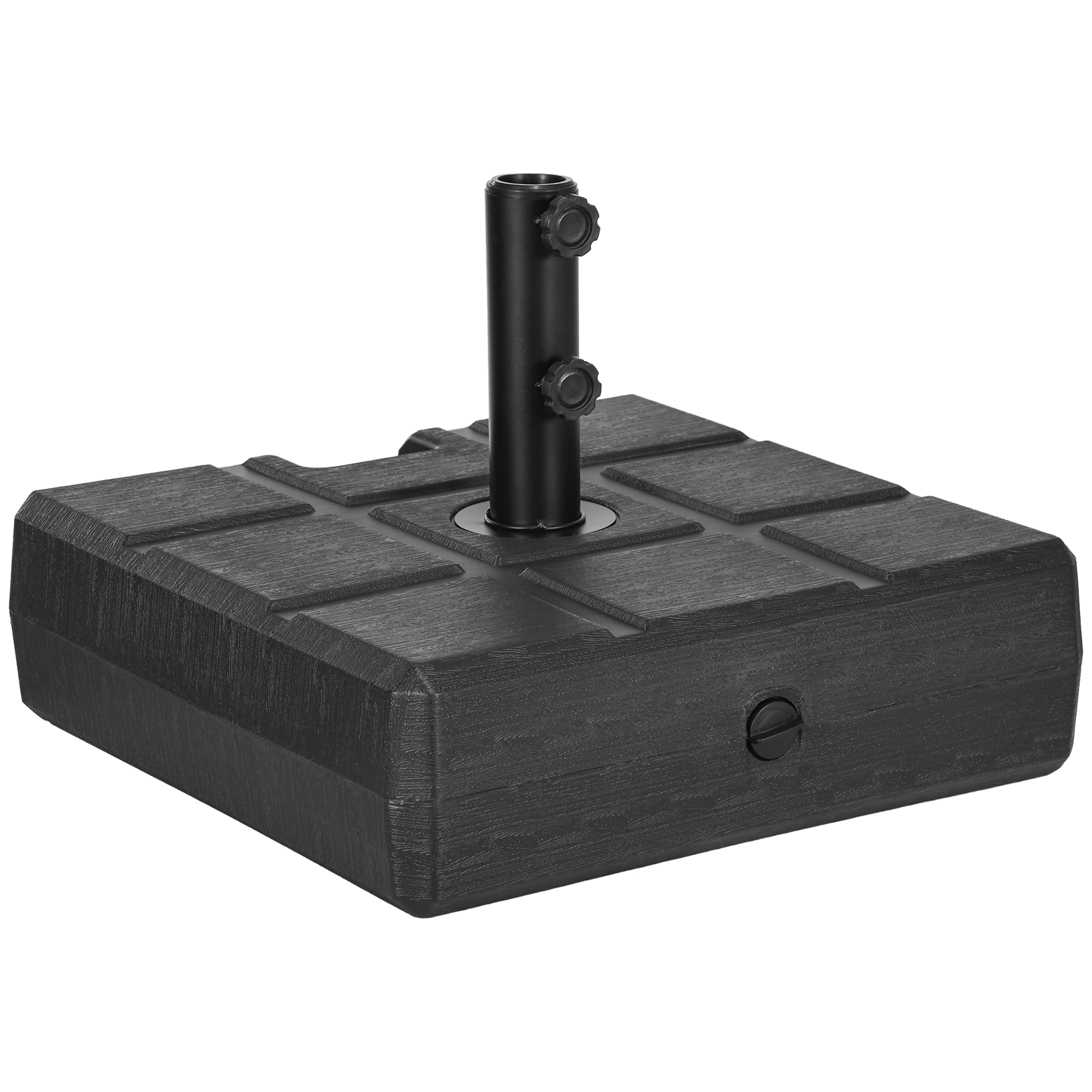 Base para guarda-sol Outsunny preta