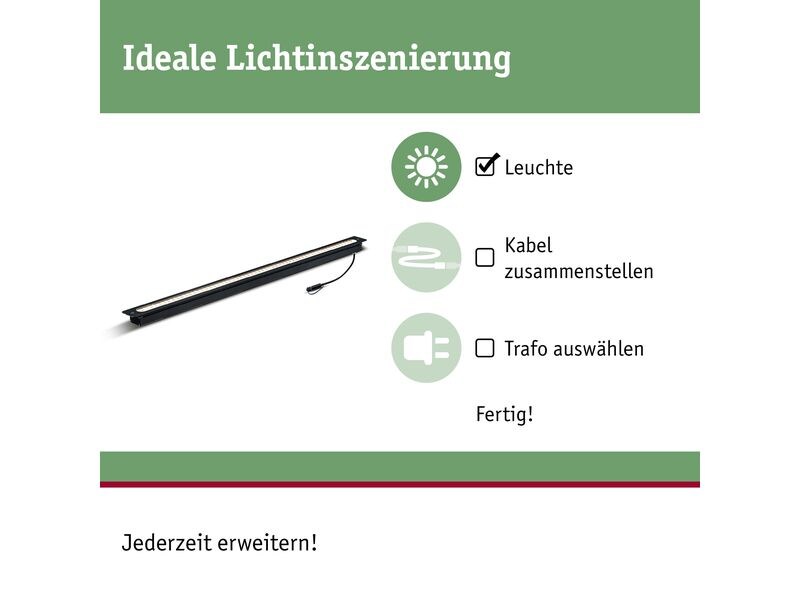 Paulmann Strahler Plug & Shine Einbauleiste, 3000 K Plug & Shine Einbau-Lichtleiste