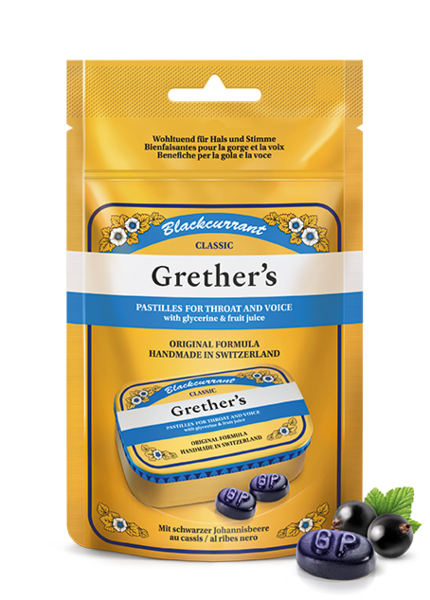GRETHERS Blackcurrant Pastillen Pastillen Btl 110 g