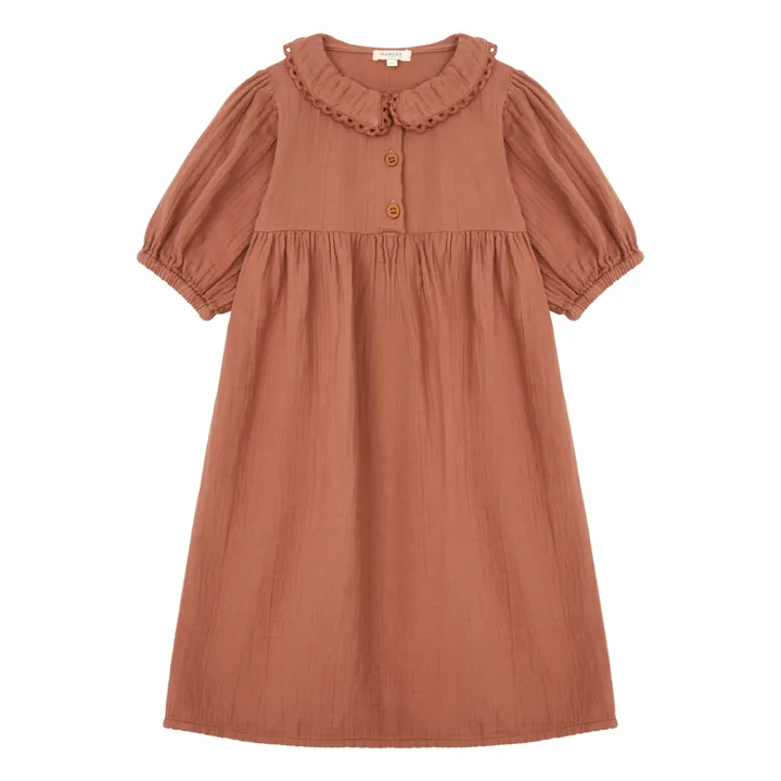 Marlot Paris Robe Gaze de Coton Berry | Terracotta