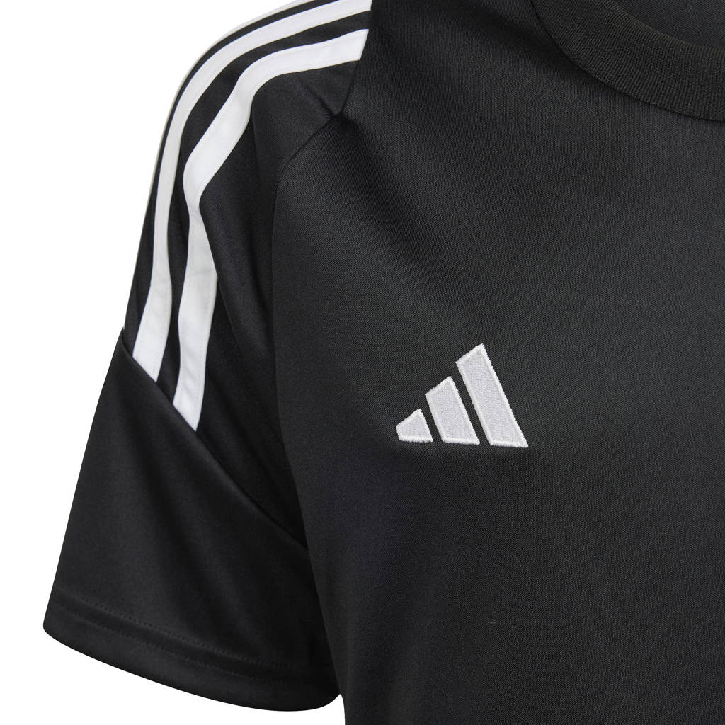 adidas Junior voetbalshirt Tiro zwart/wit