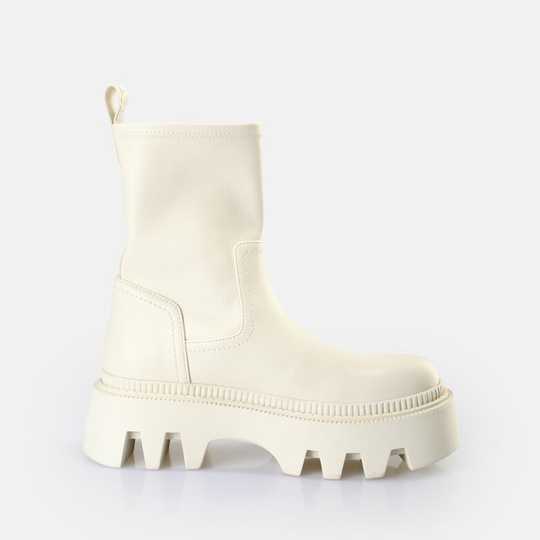 Flora Sockboot Bottes vegan, crème