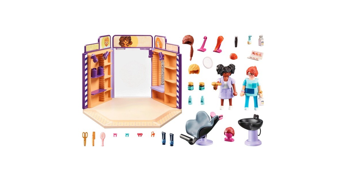PLAYMOBILmyLife - Kapsalon Constructiespeelgoed  (71535)