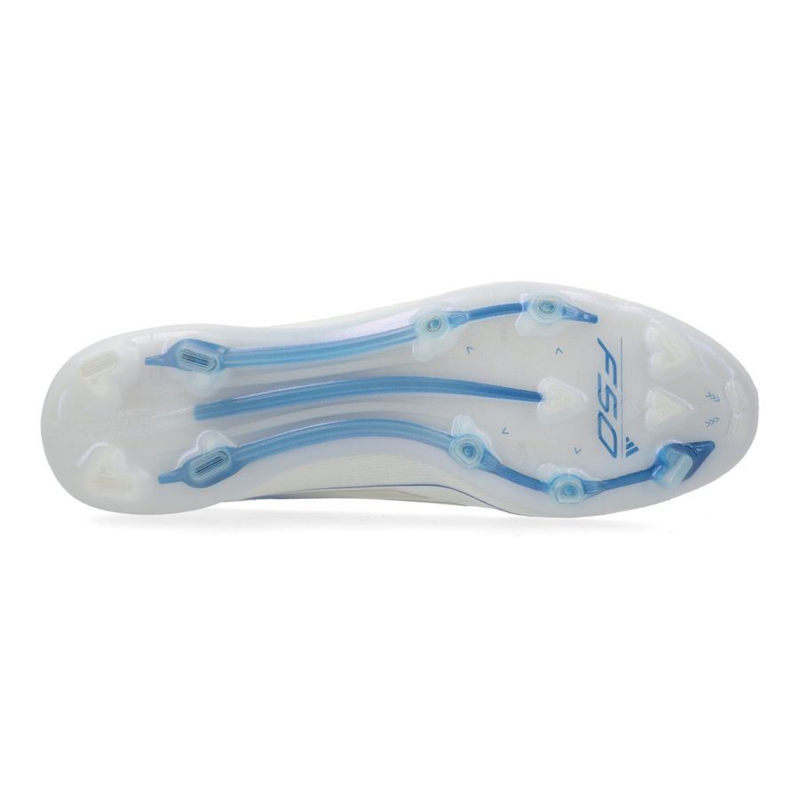 adidas F50 Elite FG Polar Victory - Blanc/Argenté/Bleu
