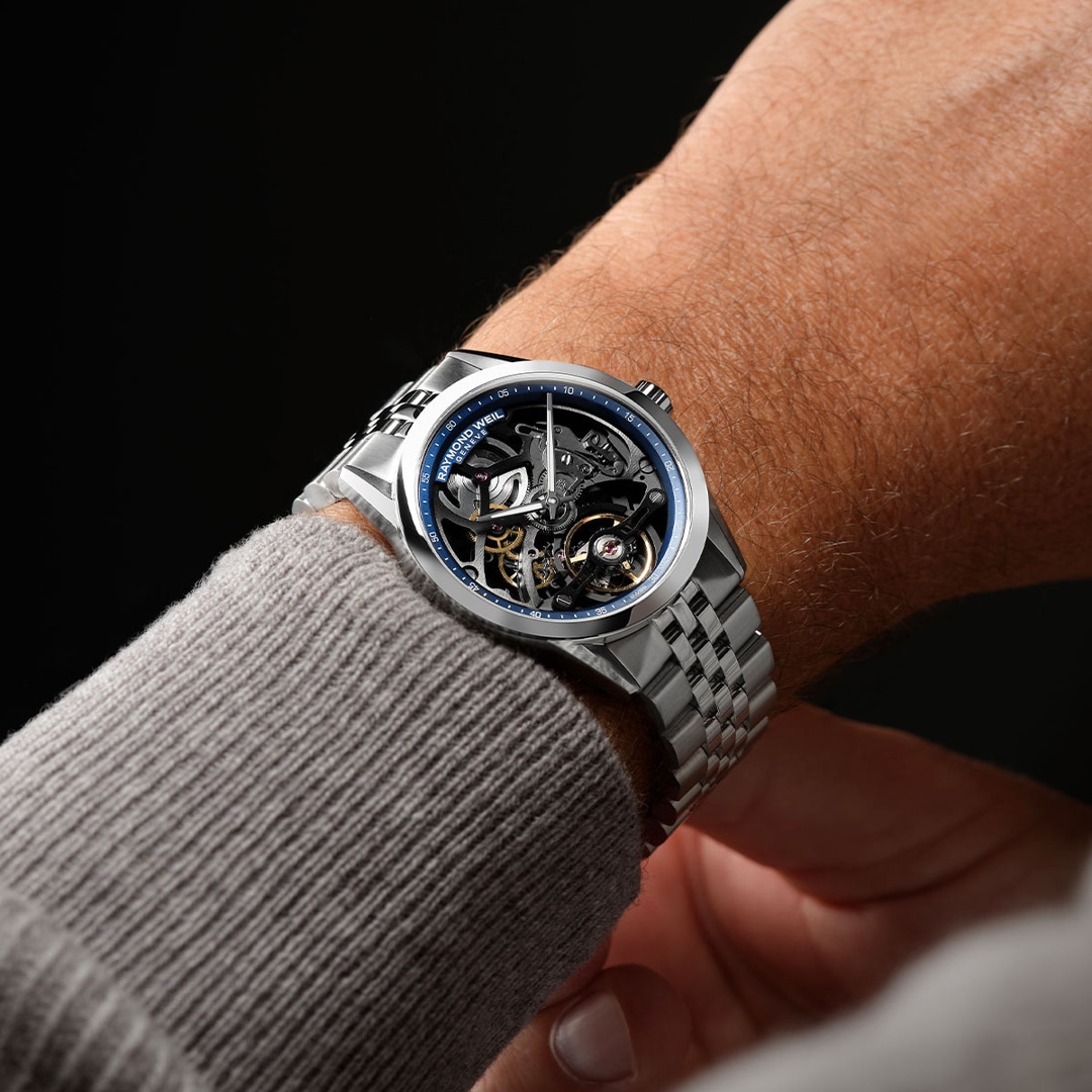 Raymond Weil Freelancer Skeleton Automatik Silber Ø 38mm