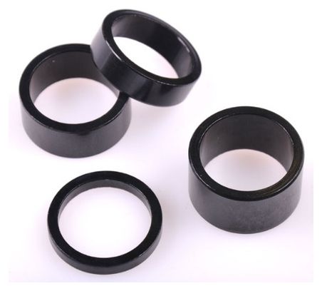 REHAUSSE POTENCE 28 6 NOIRE H 5  10  15  20mm (1 de chaque Hauteur).