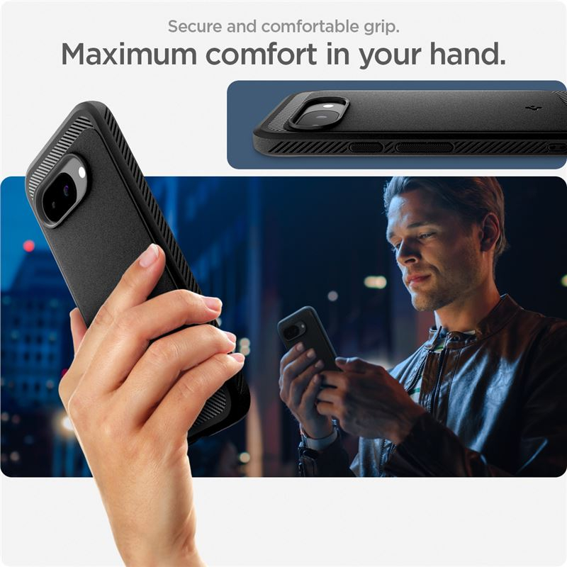Google Pixel 9a Rugged Armor Case Hülle MagSafe-Modul (ACS09041) - Schwarz (Matt)