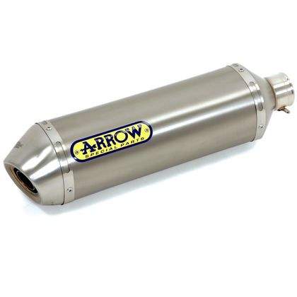 Silencieux Arrow Alu Race-tech embout acier - Gris