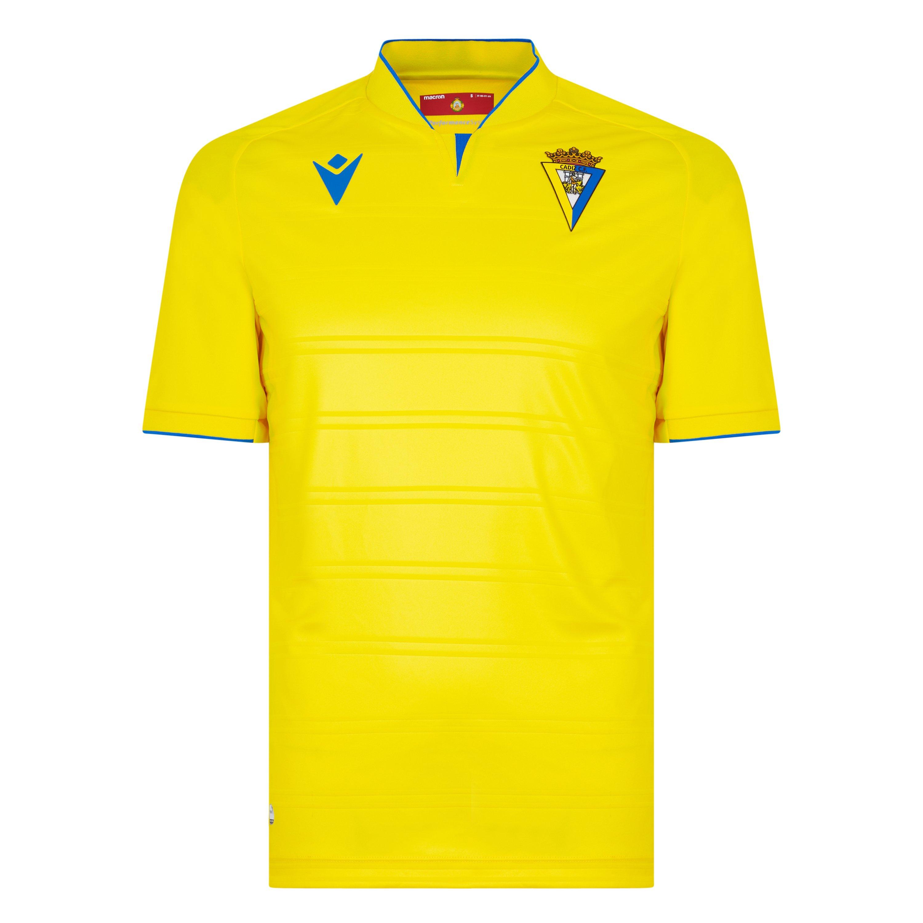 Macron Cadiz CF Home Shirt 2022 2023 Adults