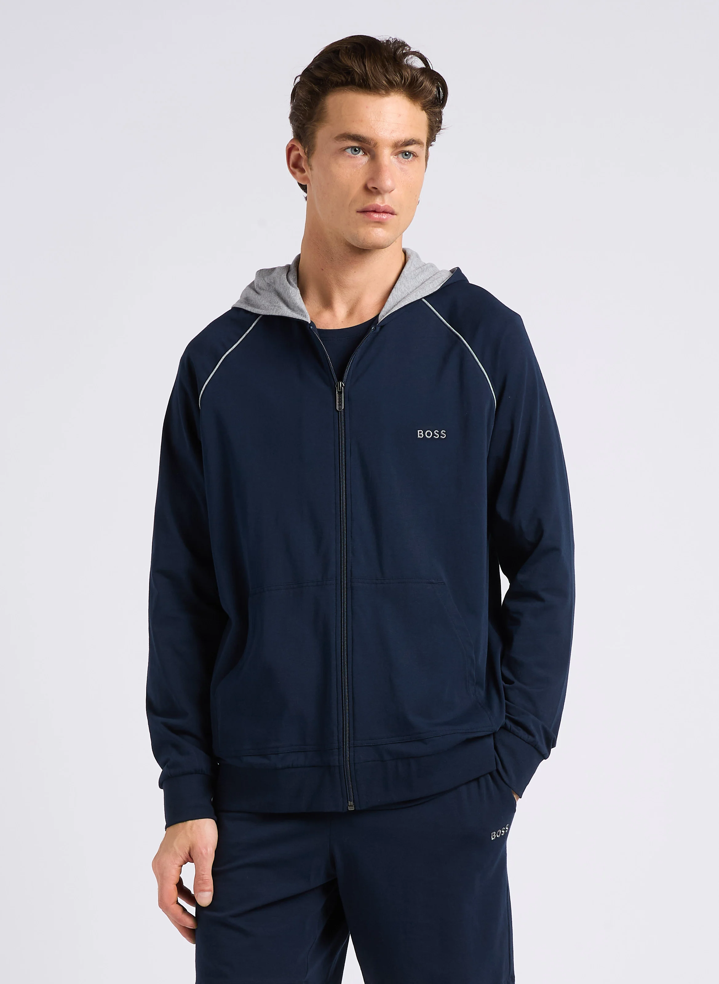 Sweat à capuche zippé | Bleu