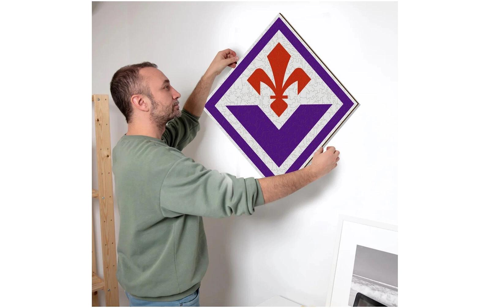 ACF Fiorentina – LogoOffizielles Holzpuzzle, Grösse M