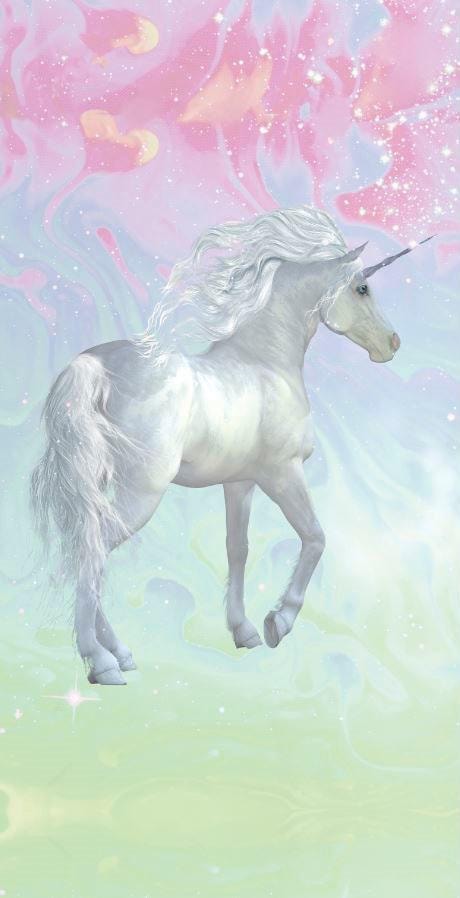 good morning Strandtuch »Unicorn« 100% Mikrofaser, 75x150, Schnelltrocknend, Kind, Mädchen, Einhorn