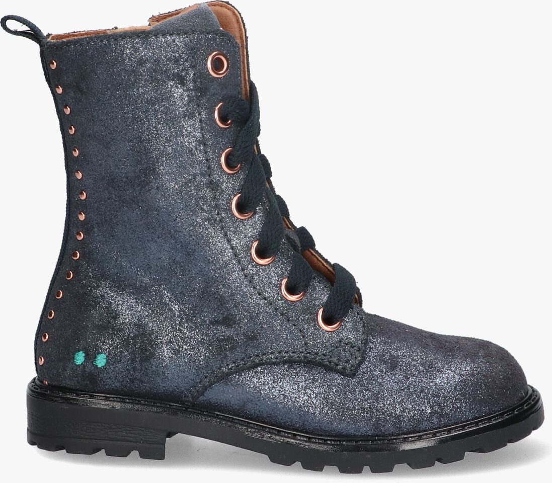 BUNNIESJR blauwe bunniesjr biker boots hannah happy