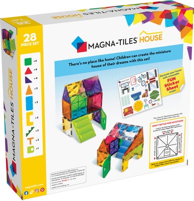 MAGNA-TILES Hus Byggesett 28 Deler