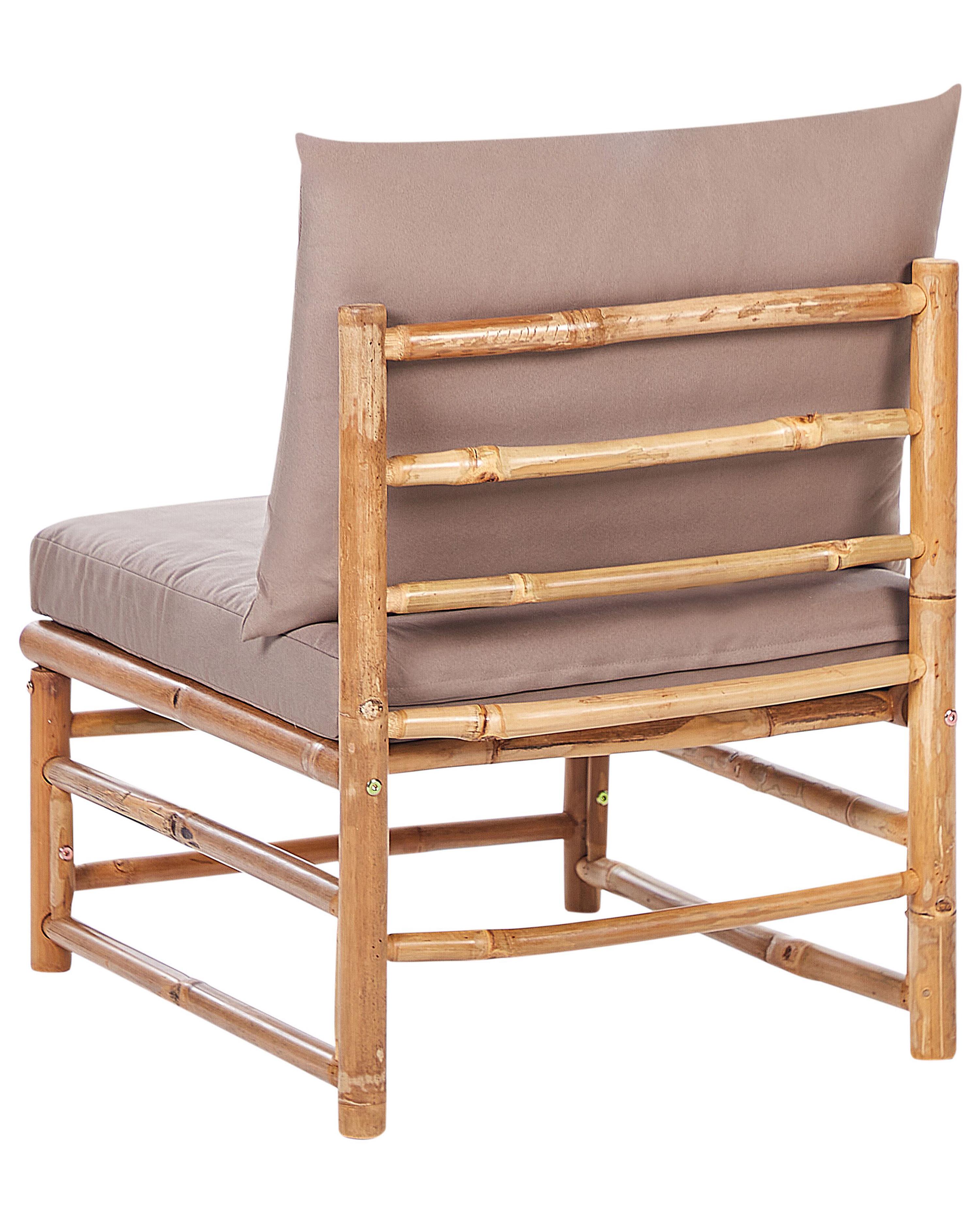 Tuin 1-persoons zitmodule CERRETO Bamboehout Taupe