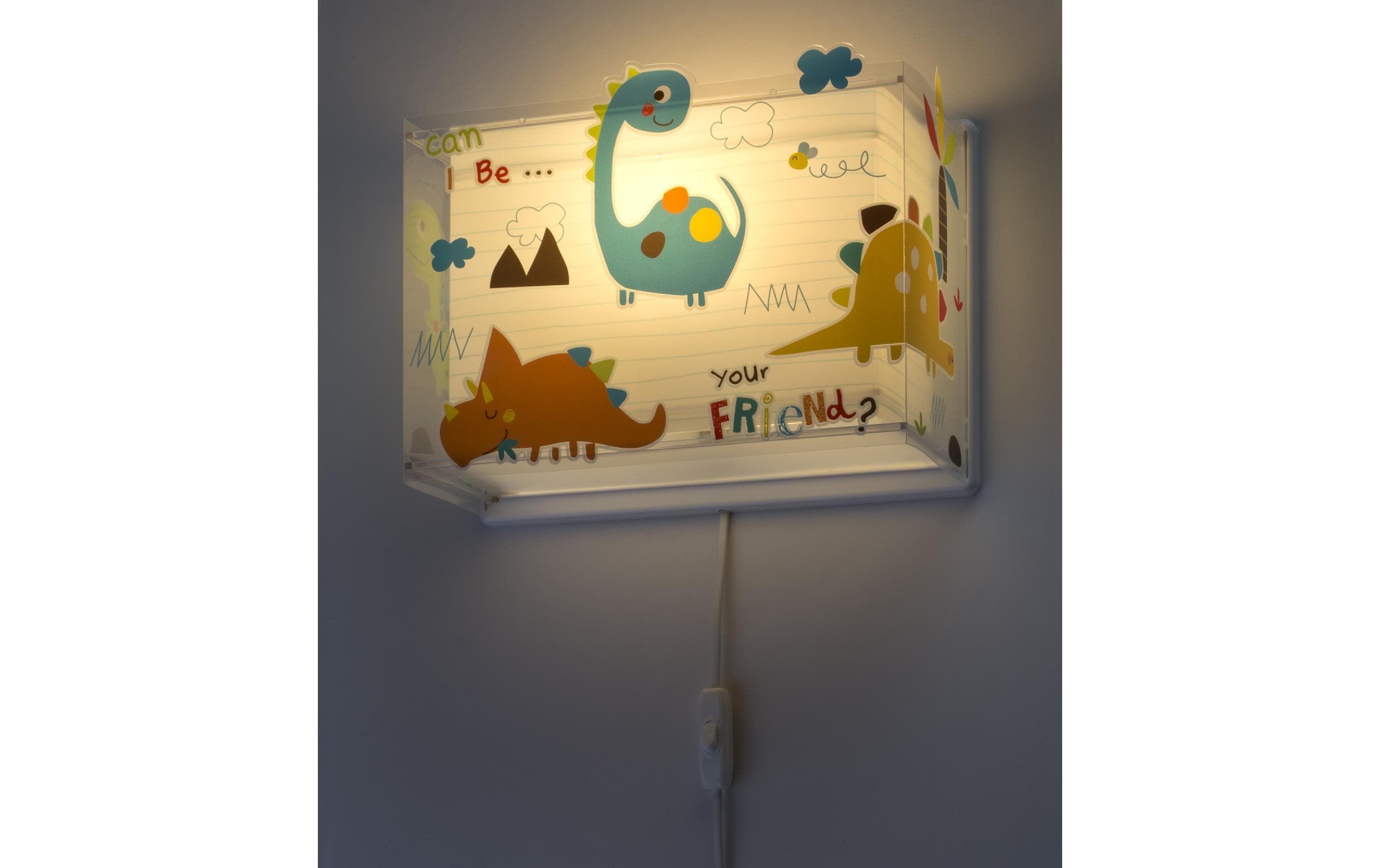 Wandleuchte DinosWandlampe mit Doppelschirm für Kinder