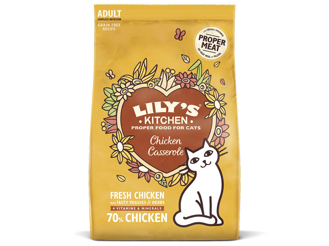 RAÇÃO PARA GATO LILY'S KITCHEN FRANGO E VEGETAIS 800G