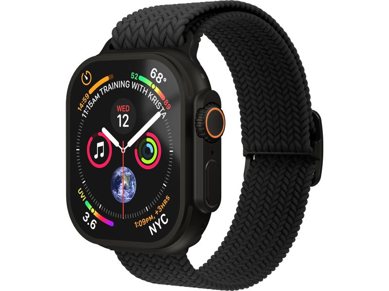 Vonmählen Armband Woven Loop Apple Watch 40/41/42 mm Black Armband für Apple Watch 40/41/42 mm