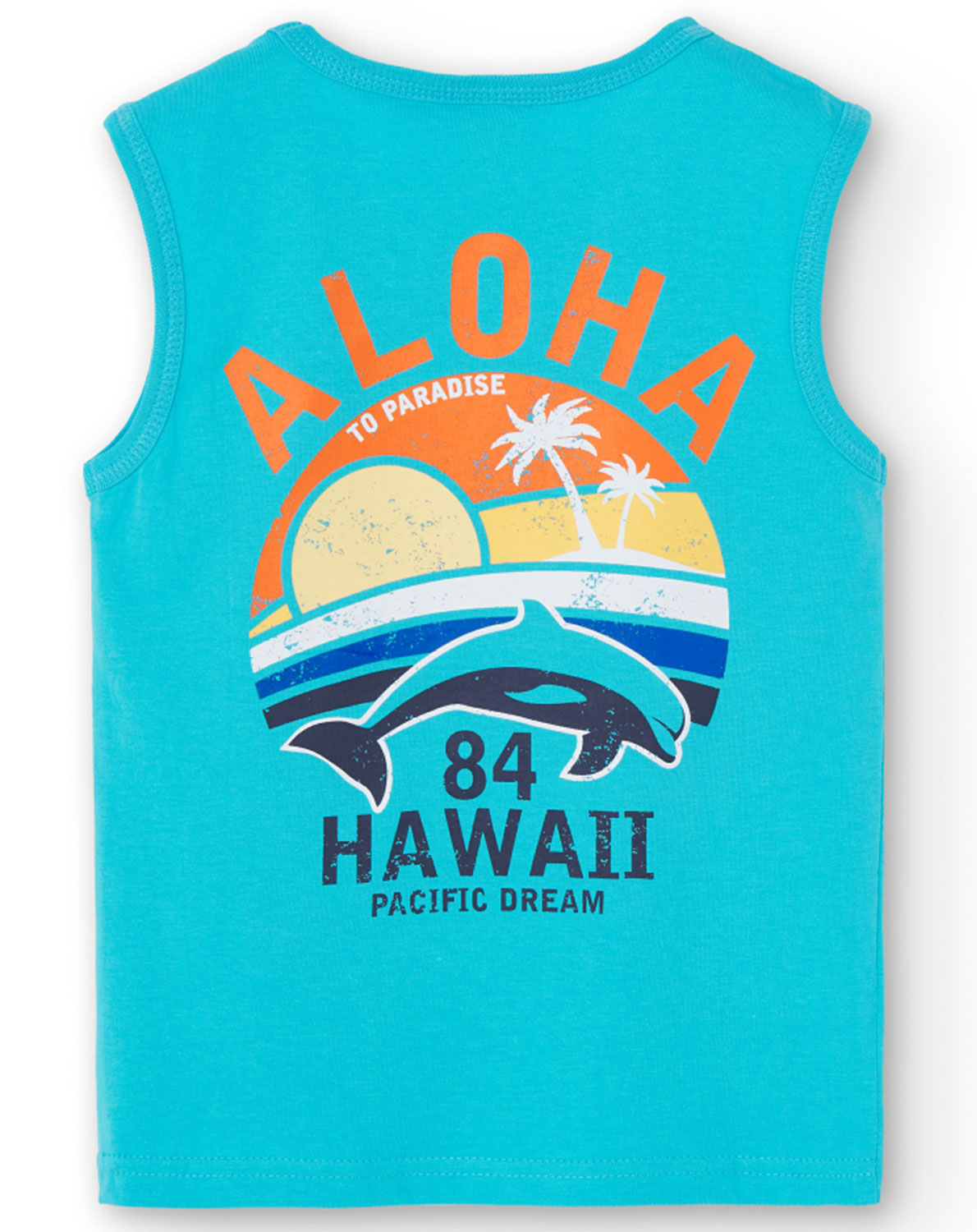 Tanktop BEACH in hellblau