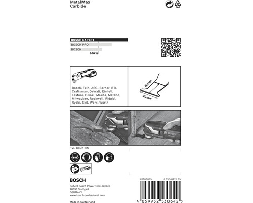 Bosch Starlock invalzaagblad Metaal EXPERT 40x20 mm