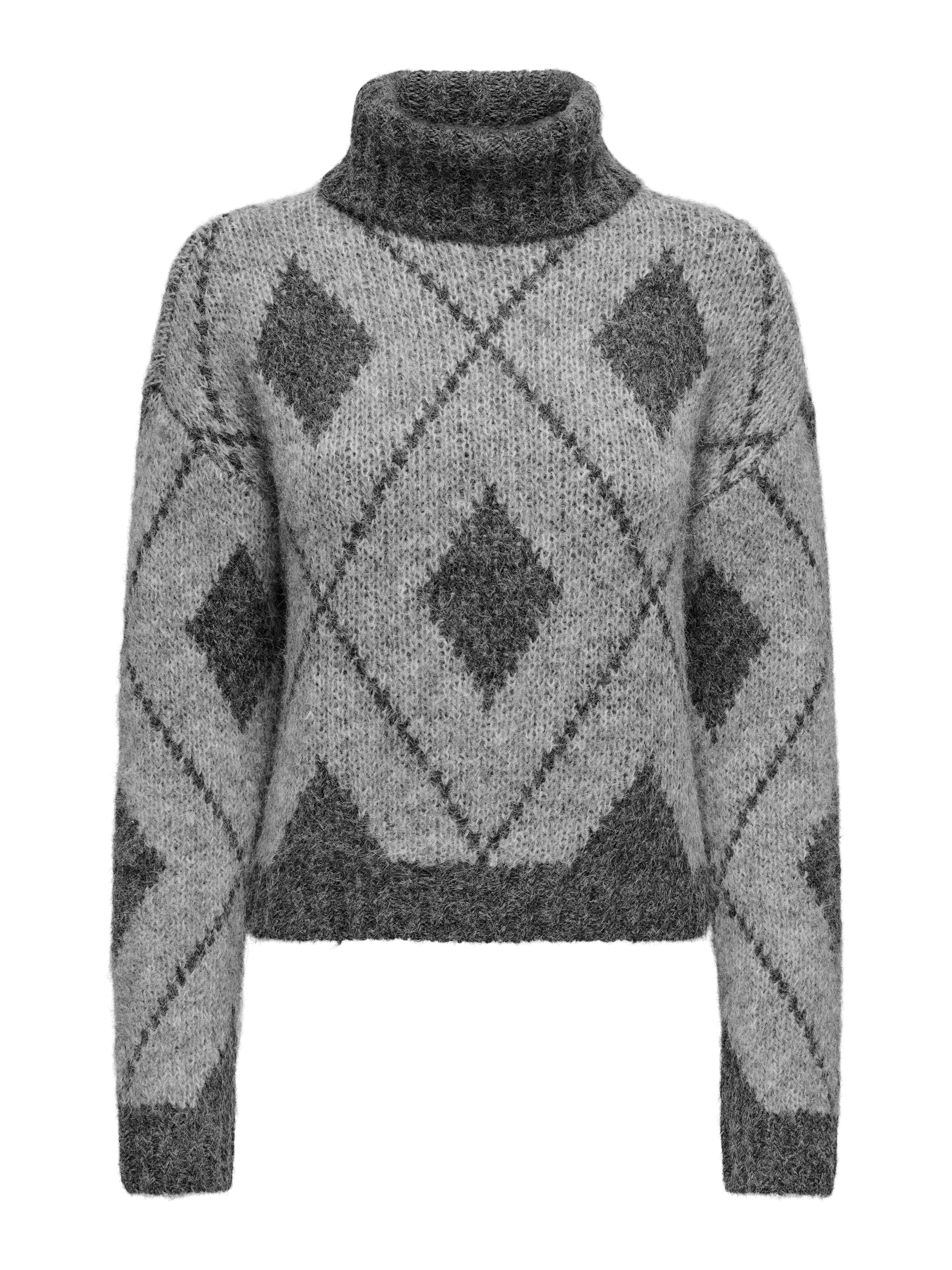 JDYZOEY Strickpullover Light Grey Melange
