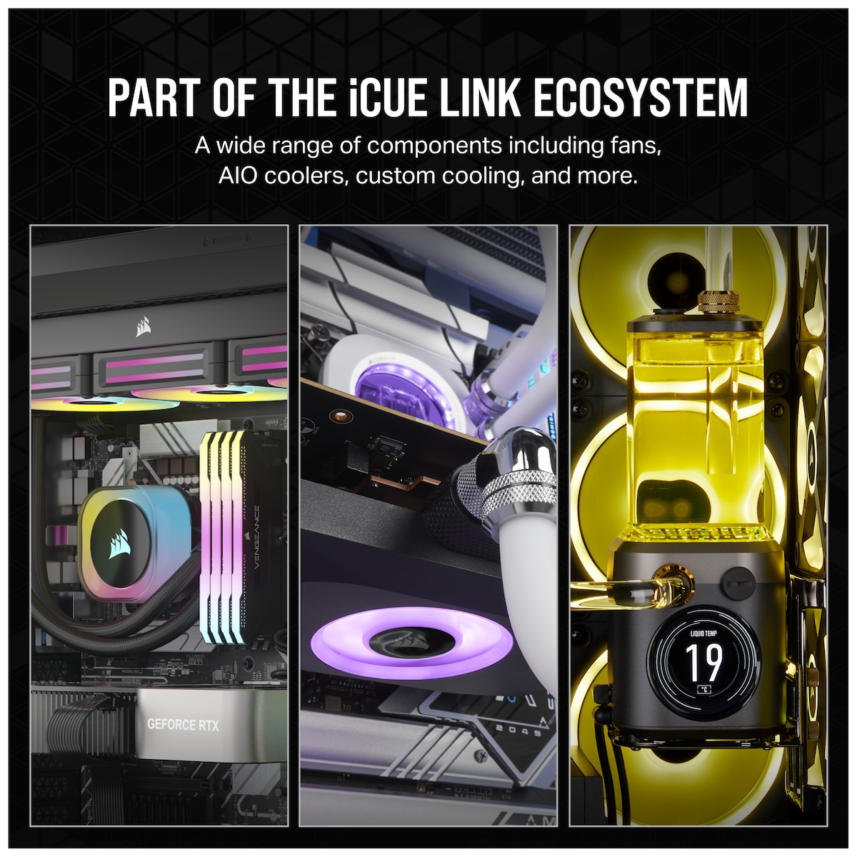Corsair iCUE LINK RX120 RGB 120mm PWM ekstra vifte