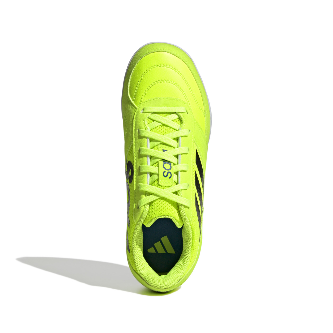 Adidas Top Sala Competition II Zaalvoetbalschoenen (IN) Kids Neongeel Zwart Blauw