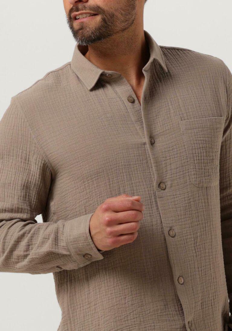 DSTREZZED beige dstrezzed casual overhemd ds_axton shirt
