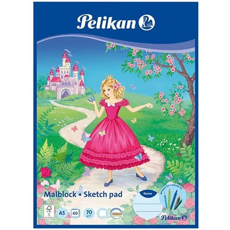 Pelikan Malblock DIN A5, 1 Stück, Motiv 2-fach sortiert