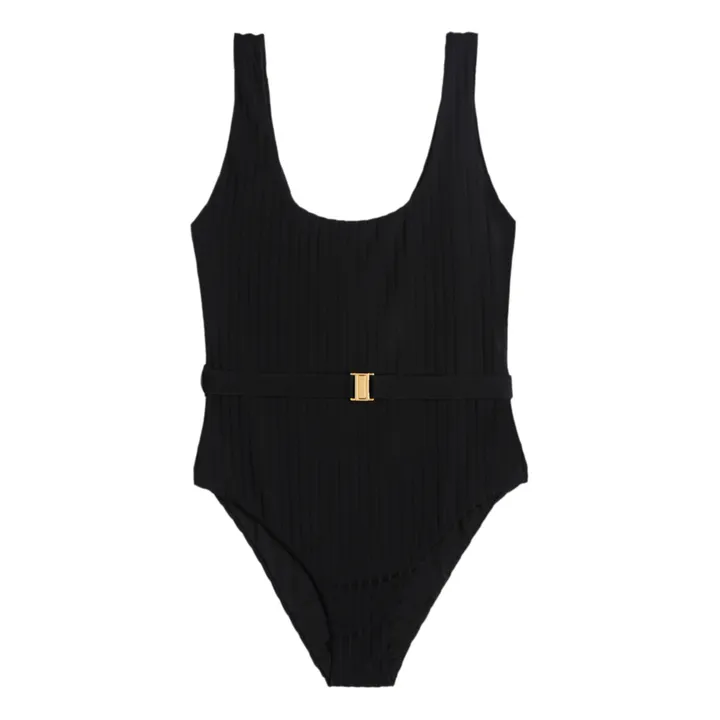 Icone Maillot 1 Pièce Ceinturé Sergio | Noir