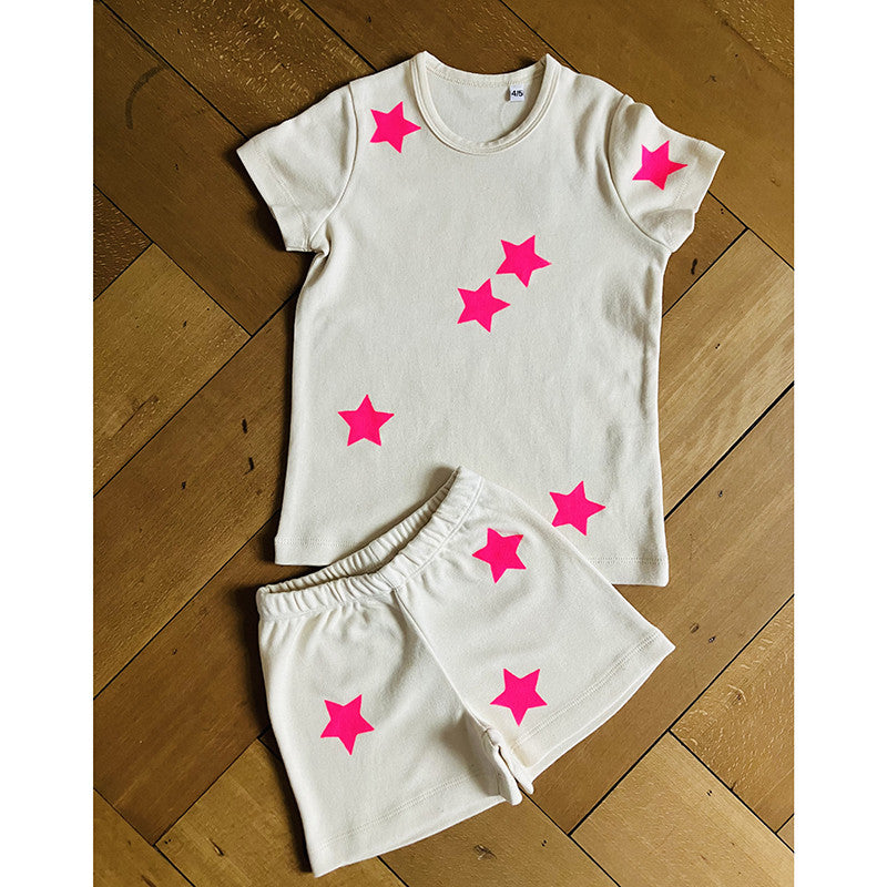 Pyjama kurzarm pink