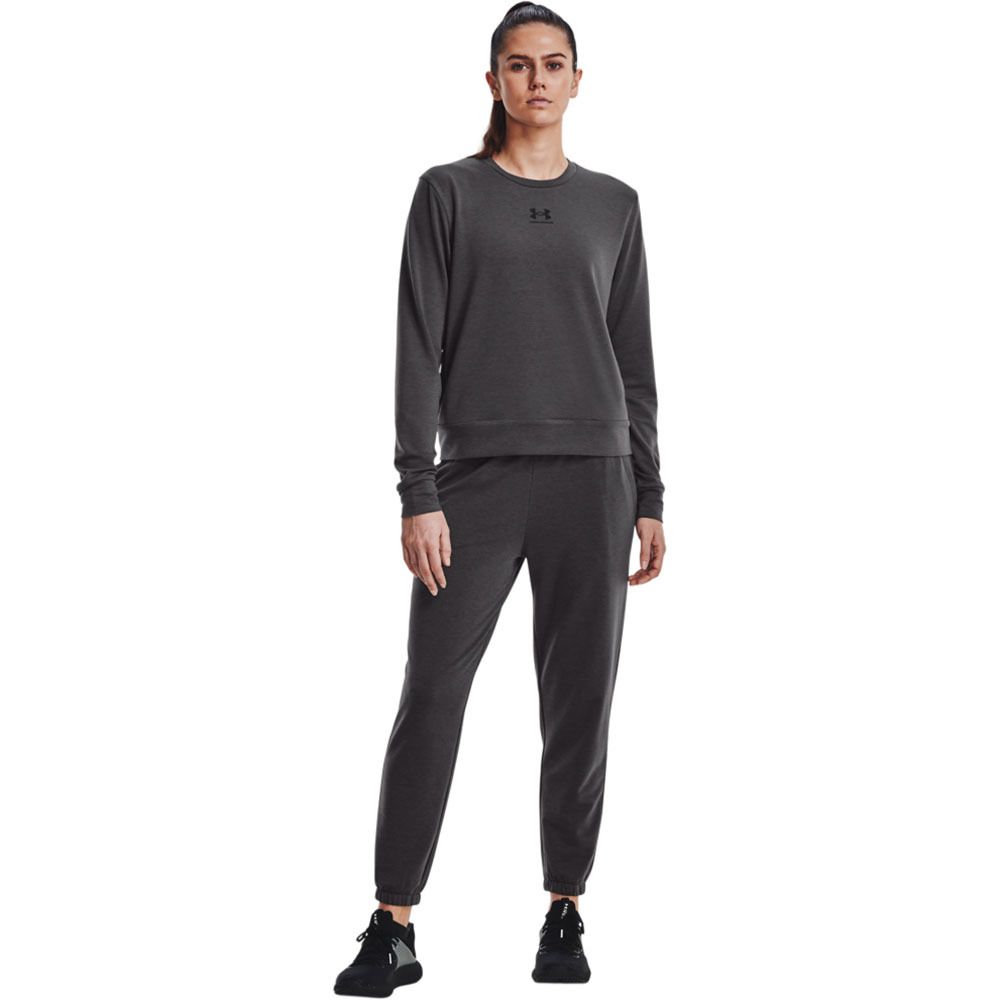 Under Armour RIVAL TERRY - Jogging Femme gris