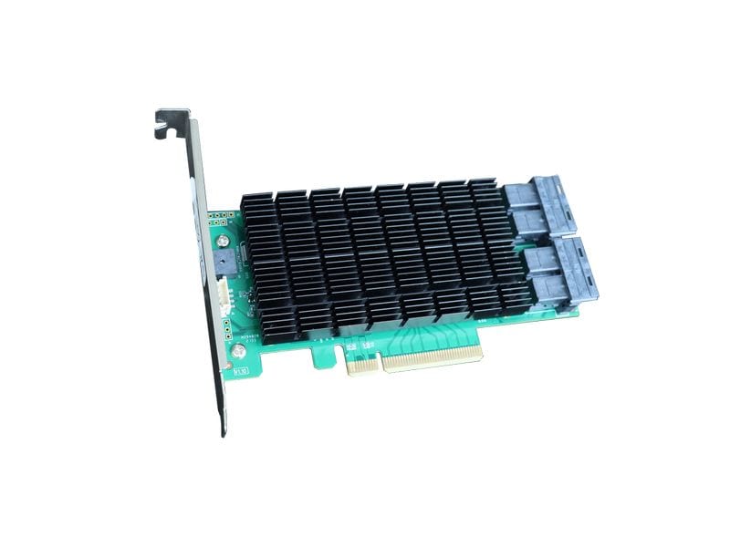 Highpoint Host Bus Adapter Rocket R720 16 Kanäle, SAS3/SATA Professionelle 12G SAS HBA mit RAID-Unterstützung, Expander-Kompatibilität und Remote-Management – ideal für grosse Speicherlösungen