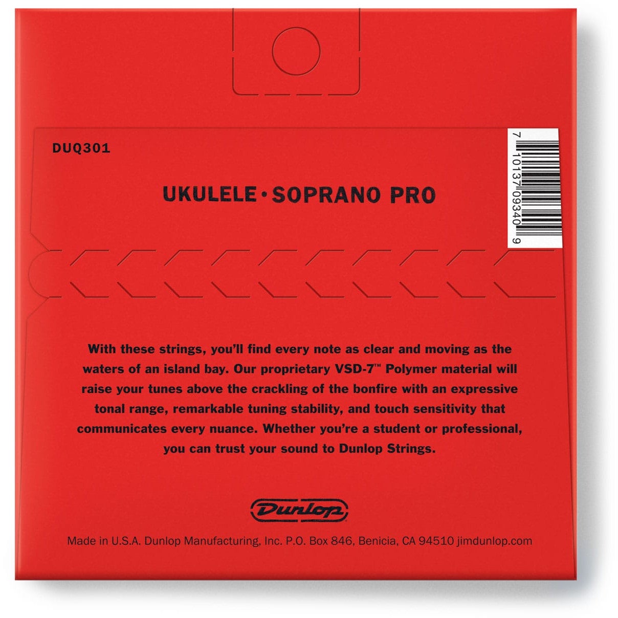 Dunlop DUQ301 Ukulele Soprano Pro 23-26 snarenset voor sopraan ukulele