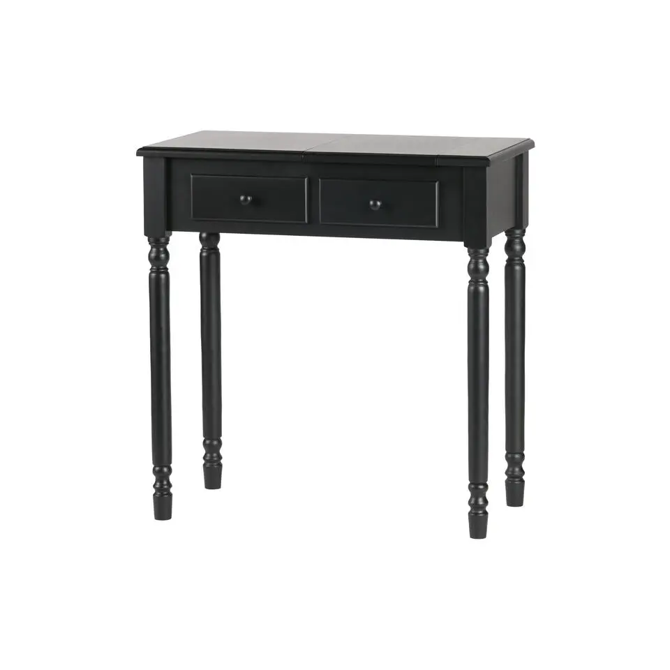 WOOOD Romy Hal/kaptafel - Hout - Zwart - 78x75x38