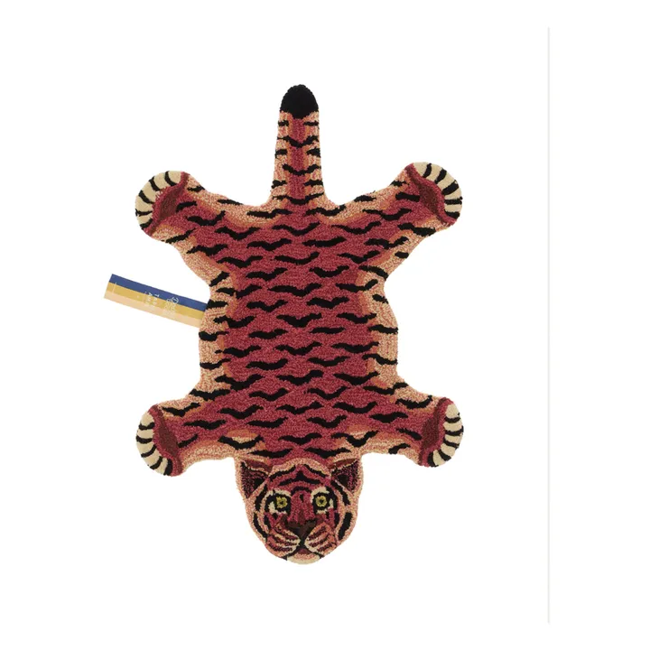 Doing Goods Tapis tigre Tula Wise en laine | Rouge