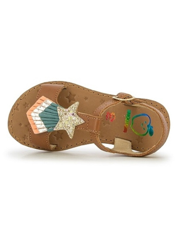 Shoo Pom - Sandales fille HAPPY KID Camel