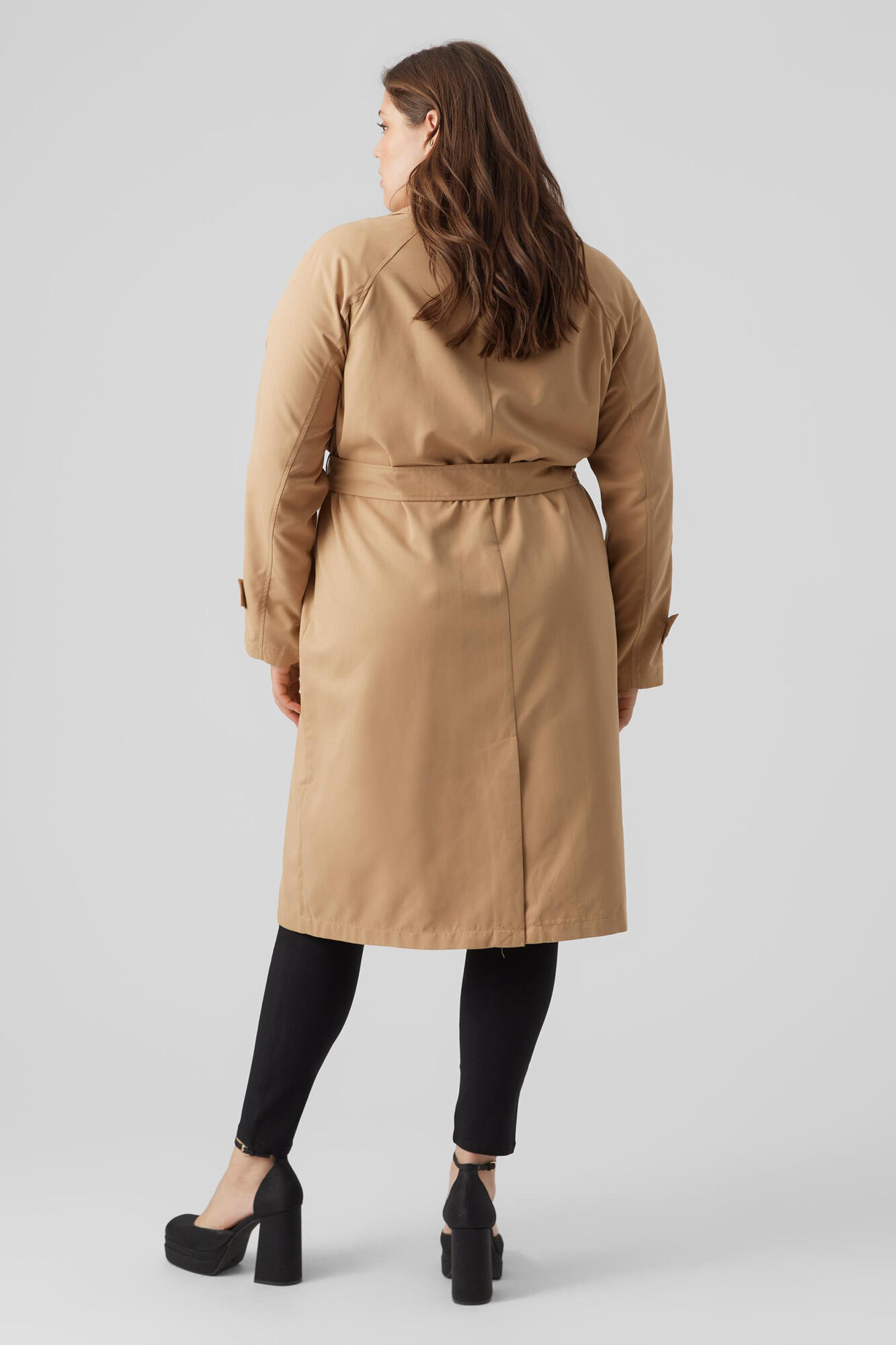 Gabardina larga Curve - Marrón